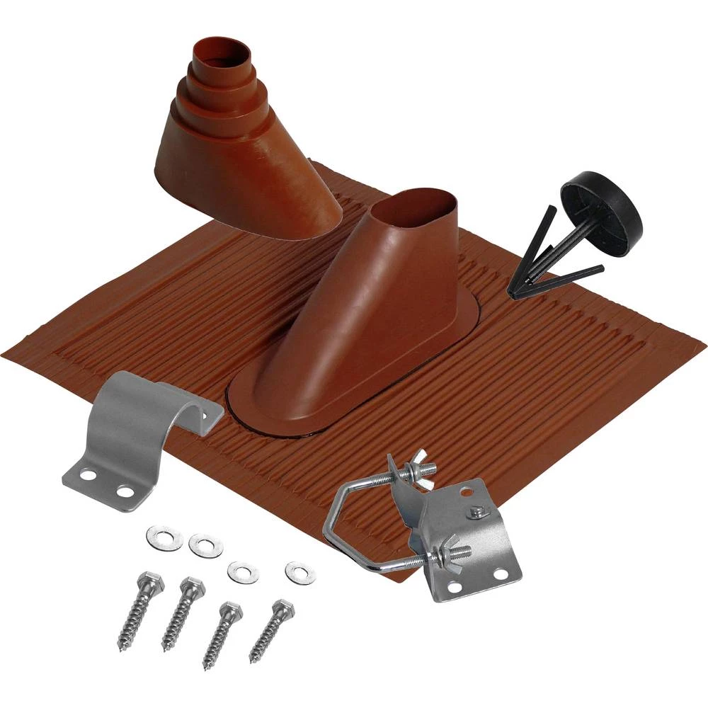 Brtva za crijep A.S. SAT 44550 Pogodno za jarbol promjera (maks.): 50 mm Crvena cigla slika