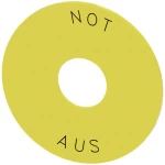 Siemens 3SU1900-0BB31-0AS0 podloška okrugao  (Ø) 75 mm stop u nuždi žuta, crna 10 St.