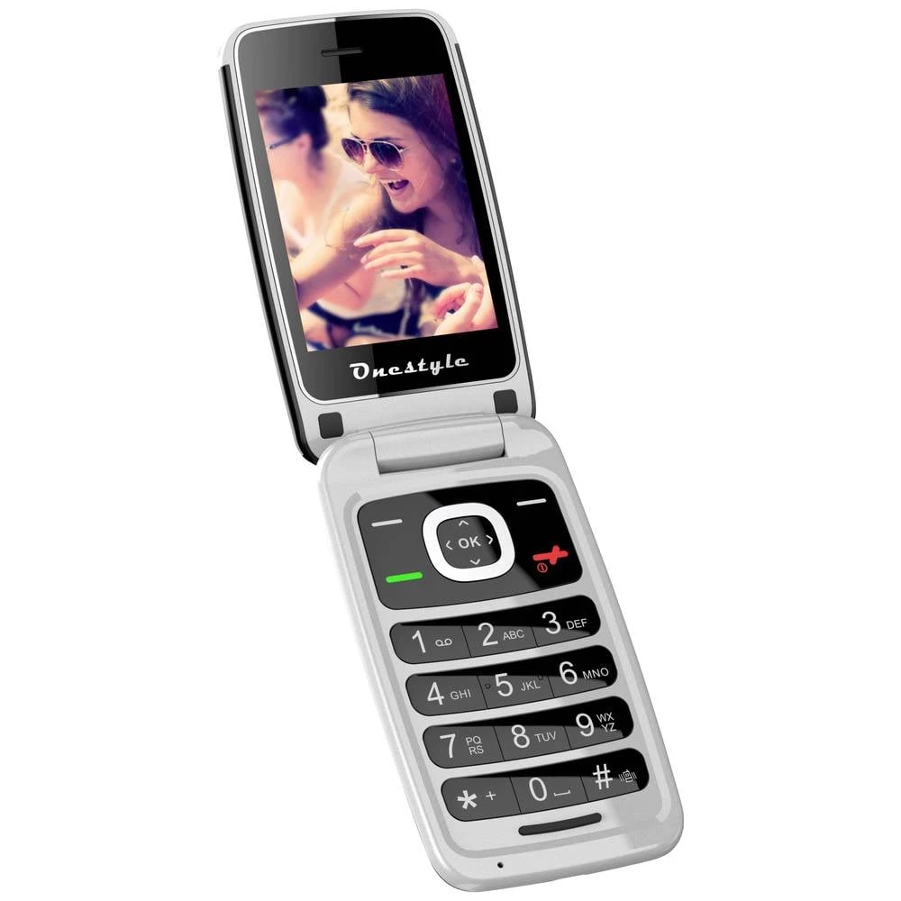 Onestyle Silver Plus preklopni telefon srebrna slika