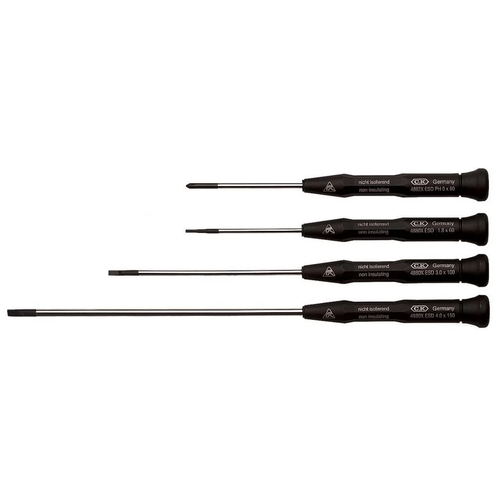 C.K ESD komplet odvijača 4-dijelni ravni prorez, križni phillips slika