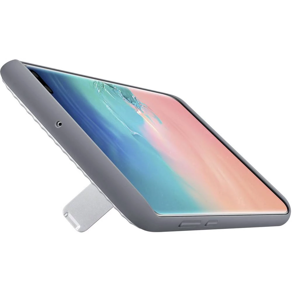Samsung Protective Standing Stražnji poklopac za mobilni telefon Pogodno za: Galaxy S10+ Srebrna slika
