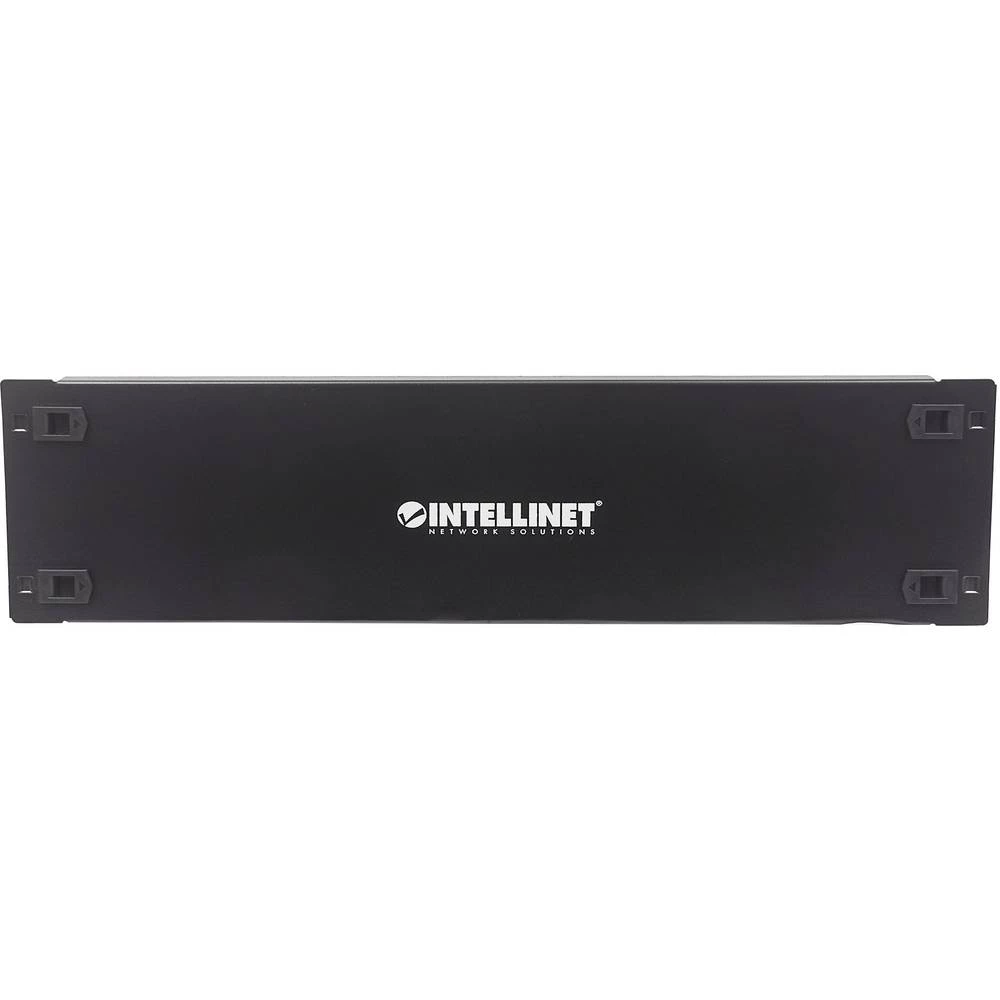 19 " Slijepi poklopac za mrežni ormar 3 U Intellinet 714372 Prikladno za dubinu ormara: od 450 mm Crna (RAL 9005) slika