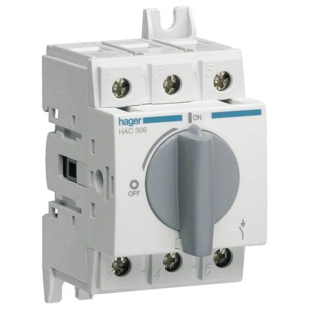 Hager HAC306 teretna rastavna sklopka 3-polni 63 A 415 V slika