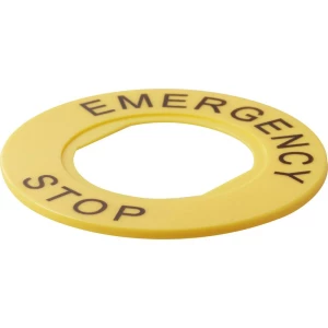 Prsten za upozorenje za prekidač za isključivanje u nuždi (Ø) 40 mm Stop u nuždi Žuta TRU COMPONENTS TC-T14-2240 1 ST slika