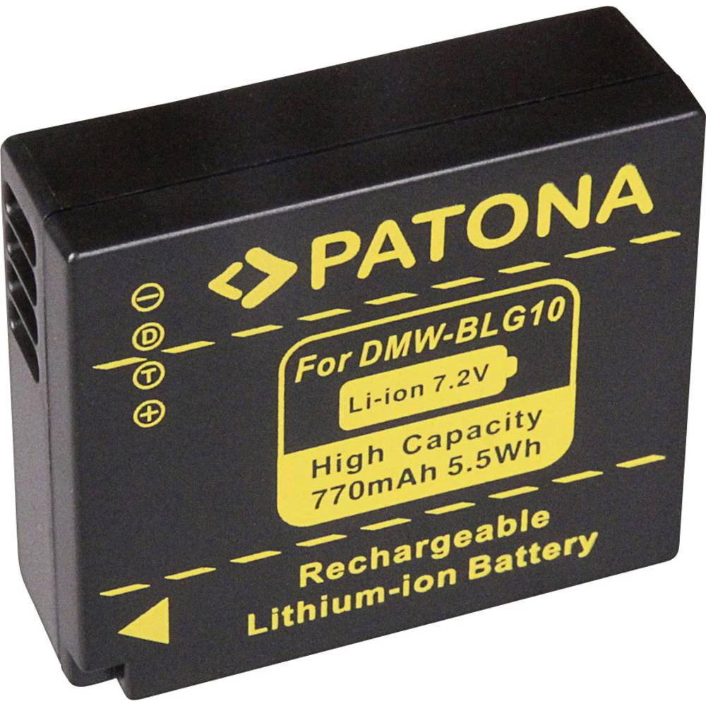 Kamera-akumulator Patona Zamjenjuje originalnu akU. bateriju DMW-BLG10E 7.2 V 770 mAh FODMW-BLG10 slika