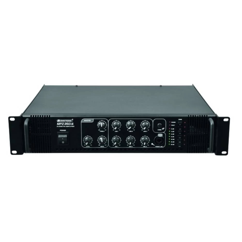 Omnitronic MPZ-350.6 elektroakustično pojačalo 350 W 6 zona slika