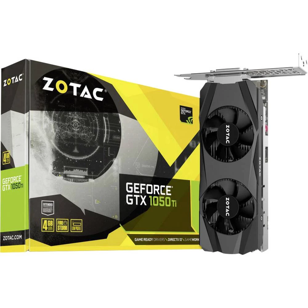 Grafička kartica Zotac Nvidia GeForce GTX1050 Ti 4 GB GDDR5-RAM PCIe x16 HDMI&trade;, DVI, DisplayPort slika