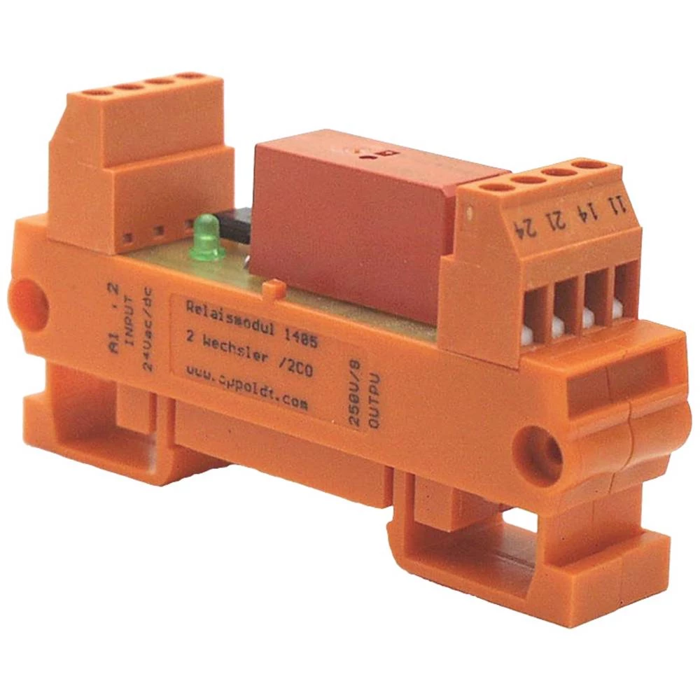 Appoldt RM-2W 24 V spojni relej Nazivni napon: 24 V/DC Prebacivanje struje (maks.): 8 A 2 prebacivanje kom. slika