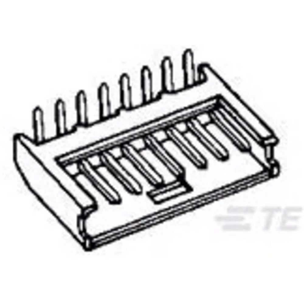 TE Connectivity ugradna standardna letva s muškim kontaktima 280380-1 1 St. Box slika