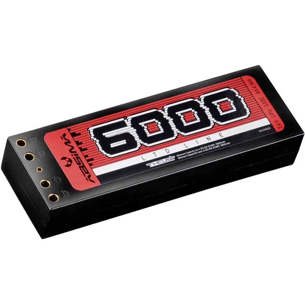 LiPo akumulatorski paket za modele 7.4 V 6000 mAh Broj ćelija: 2 110 C Absima Kutija tvrda 4 mm, Sustav T-konektora slika