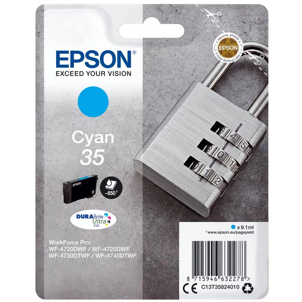 Epson tinta T3582, 35 original  cijan C13T35824010 slika