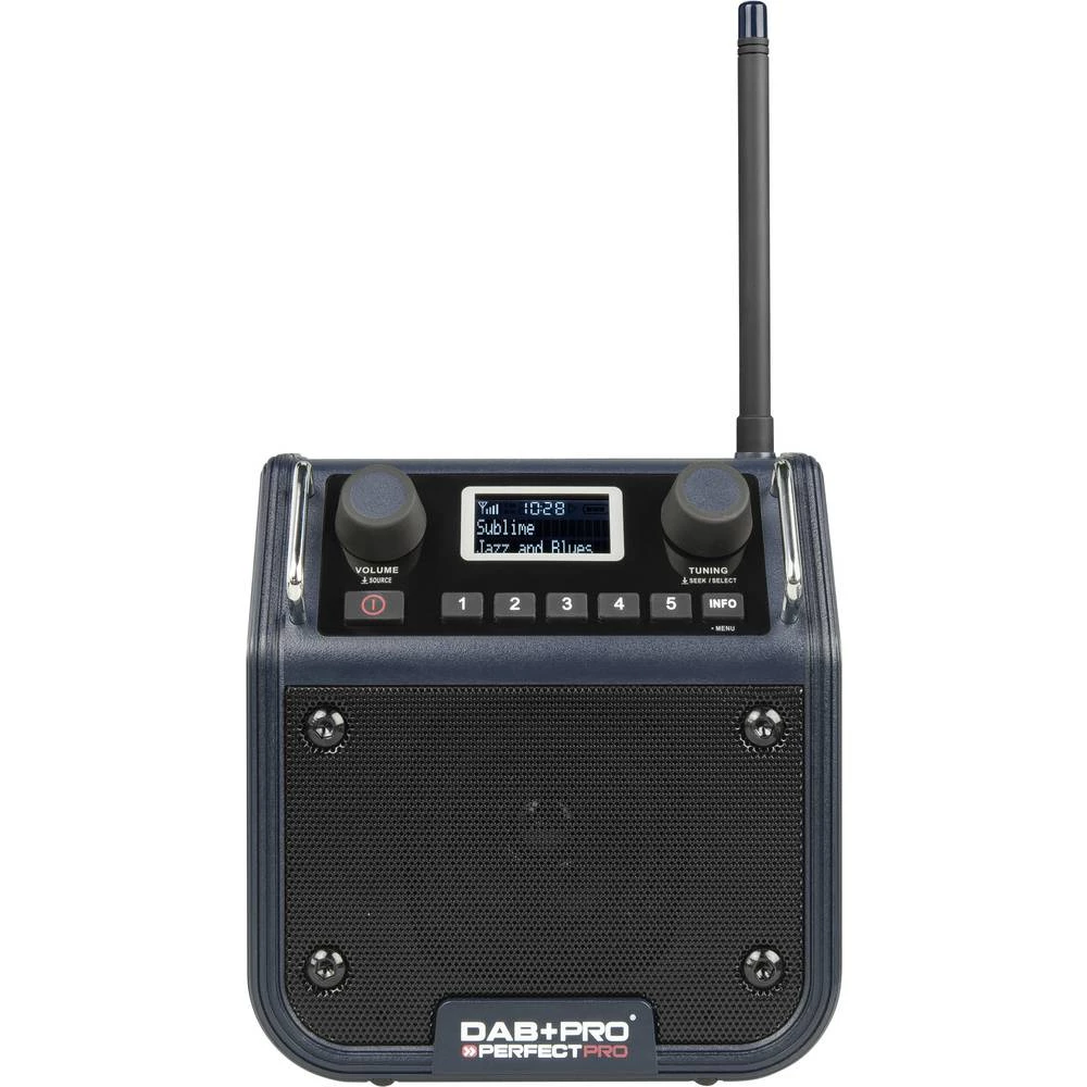 PerfectPro DAB+ PRO N/A AUX Zaštićeno protiv prskanja, Otporan na udarce, Otporan na prašinu Plava sjena boja slika