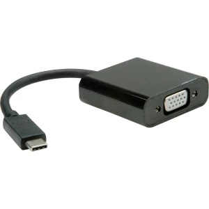 Value 12.99.3203 adapter cable [1x muški konektor USB-C™ - 1x ženski konektor vga] crna 0.10 m slika