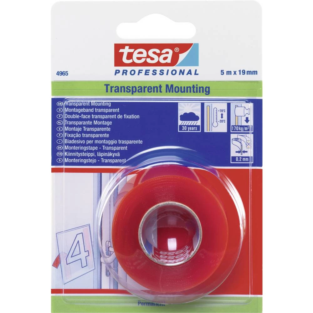 tesa 04965-00015-05 montažna traka prozirna (D x Š) 5 m x 19 mm 1 St. slika