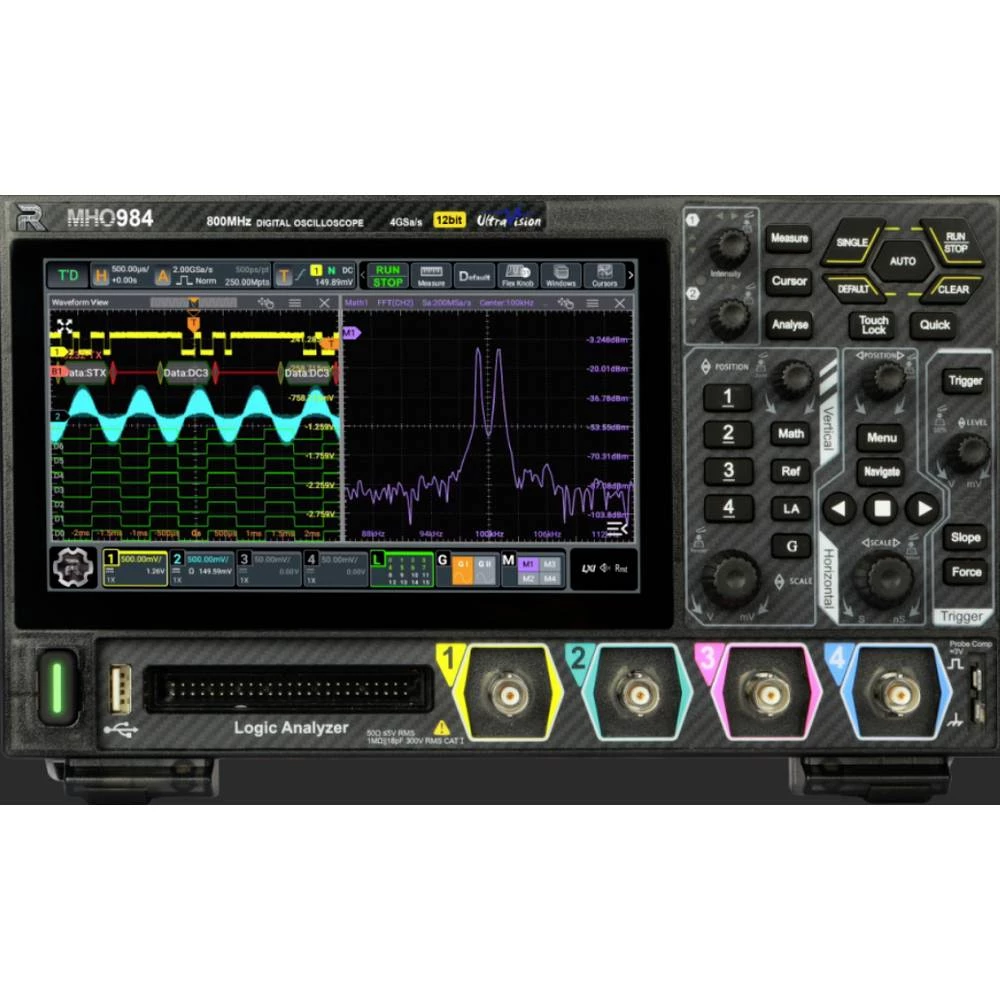Rigol MHO984 digitalni osciloskop 800 MHz 4 GSa/s 100 Mpts 12 Bit 1 kom. slika