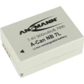 Kamera-akumulator Ansmann Zamjenjuje originalnu akU. bateriju NB-7L 7.4 V 900 mAh A-Can NB 7L slika