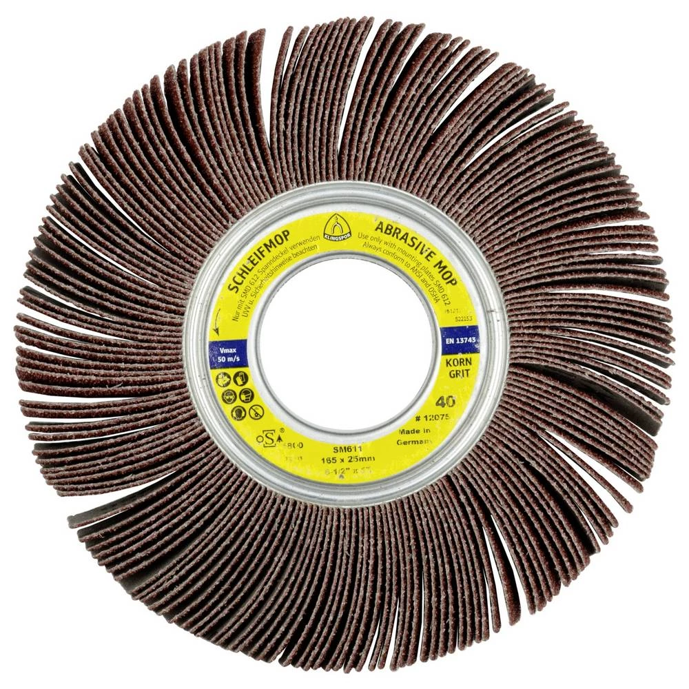 Klingspor 12000 SM 611 abrazivni lamelni kotači LS 309 X, 100 x 30 x 21 mm granulacija 40 promjer 100 mm 5 kom. slika