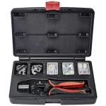 TOOLCRAFT  TO-7703463 komplet kliješti za krimpanje 83-dijelni završna čahura 0.5 do 35 mm² uklj. asortiman šupljica u koferu, uklj. zamjenjivi umetci za krimpanje