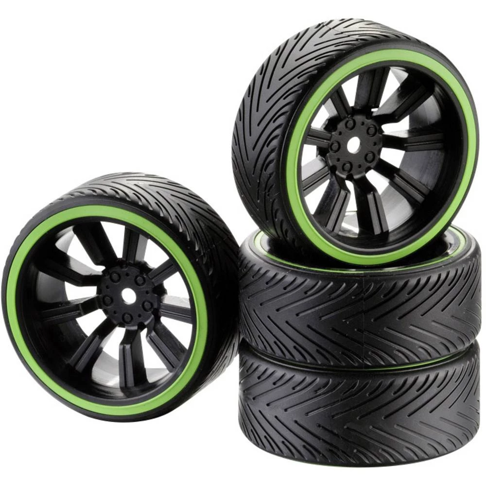 Absima 1:10 Cestovni model Kompletni kotači Drifter A 9 krakova Crna 4 ST slika