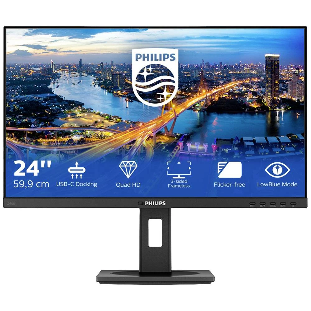 Philips 246B1/00 LCD zaslon Energetska učinkovitost 2021 E (A - G) 68.6 cm (27 palac) 16:9 4 ms HDMI™, USB a, DisplayPort, USB-C® IPS LCD slika