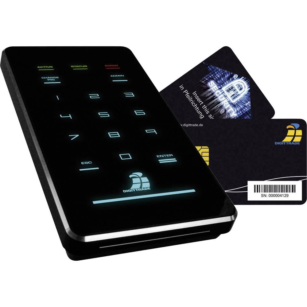 Vanjski tvrdi disk 6,35 cm (2,5 inča) 1 TB Digittrade HS256 S3 Crna USB 3.0 slika