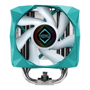 Iceberg IceSLEET X5 procesor Zračno hlađenje 12 cm krom, tirkiz 1 kom. Iceberg Thermal IceSLEET X5 CPU hladnjak sa ventilatorom slika