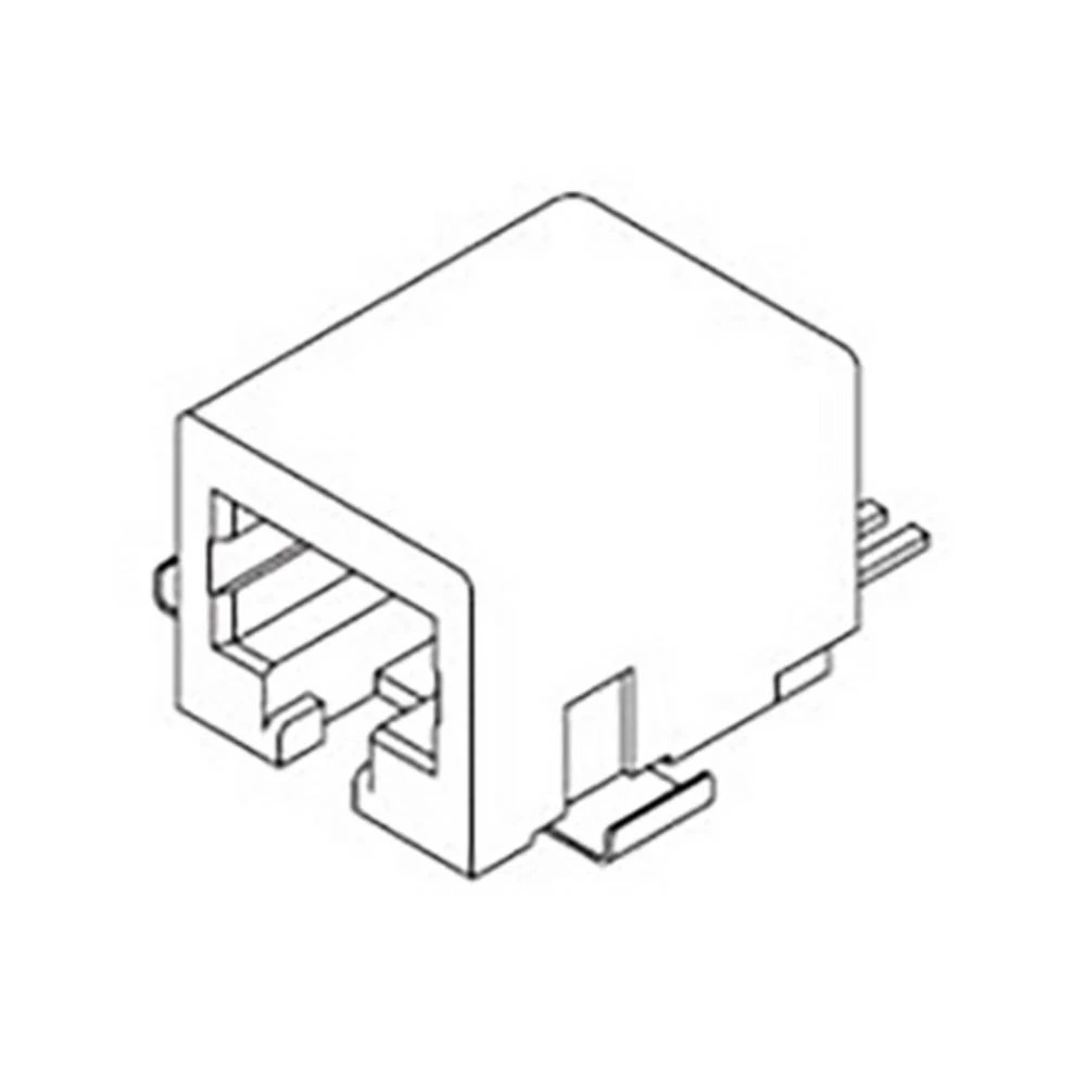 Molex 441440005 150 pcs Modular Jack, Right-Angle, Low Profile, Surface Mount, 6/6, 1.27µm Gold Plating slika