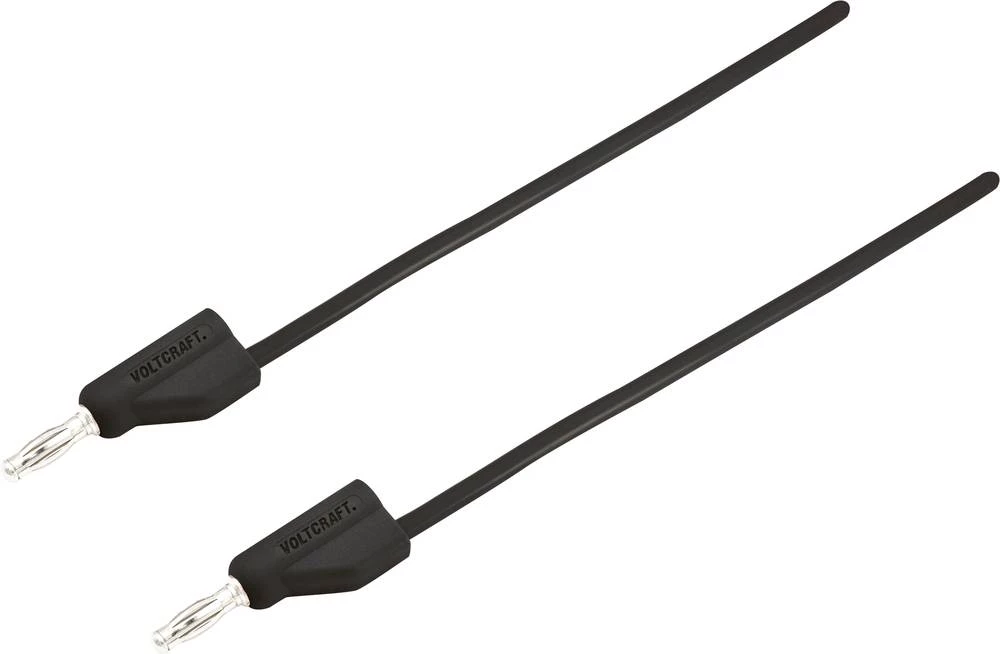 vrlo fleksibilanMjerni kabel[Lamelni muški konektor 4 mm-Lamelni muški konektor 4 mm]1.5 m Crna MSB-300 10 A slika