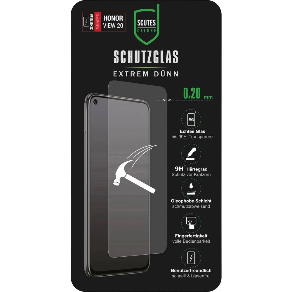 Scutes Deluxe Schutzglas 0,20 Honor V20(Pr.) Zaštitno staklo zaslona 1 ST slika
