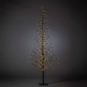 LED dizajn drvce 210 cm Jantarna boja Konstsmide 3387-700 Crna slika