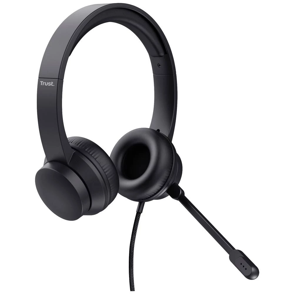 Trust HS-200 računalo Over Ear Headset žičani stereo crna slika