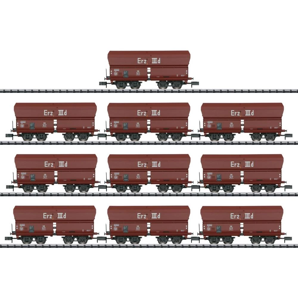 MiniTrix T15458 Zaslon s 10 automobila s lijevcima Erz IIId DB-a slika