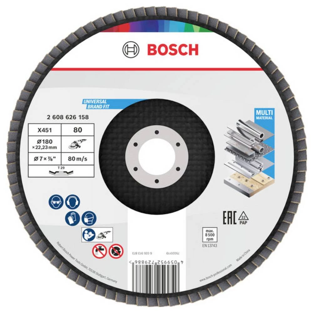 Bosch Accessories 2608626158 lamelna brusna ploča promjer 180 mm Promjer bušotine 22.23 mm 1 kom. slika