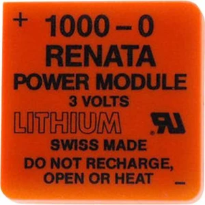 Renata Powermodul 1000-0 specijalne baterije pin litijev 3 V 950 mAh 1 kom. slika