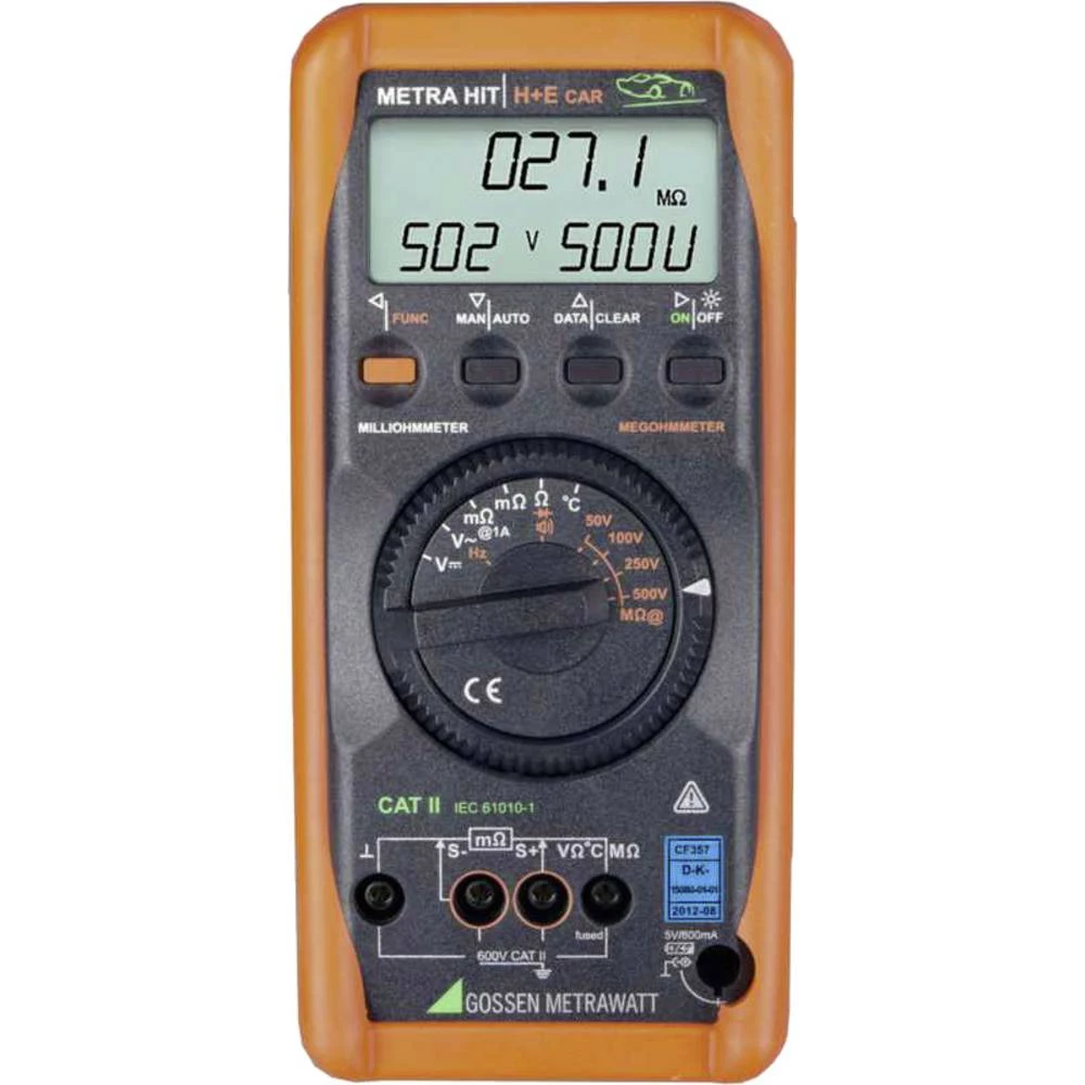 Gossen Metrawatt METRAHIT H+E CAR Set Ručni multimetar Kalibriran po DAkkS digitalni slika