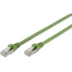 LAN (RJ45) Mreža Priključni kabel CAT 6A S/FTP 10 m Zelena Zaštićen s folijom, Sveukupno zaštićen, Sa zaštitom, Bez halogena, Je