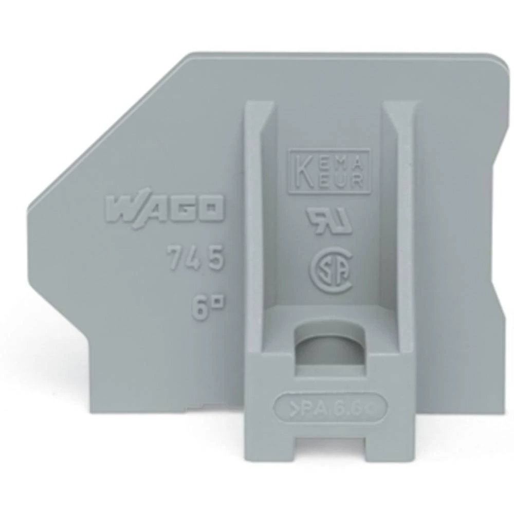 WAGO krajna ploča sive boje 50 komada slika