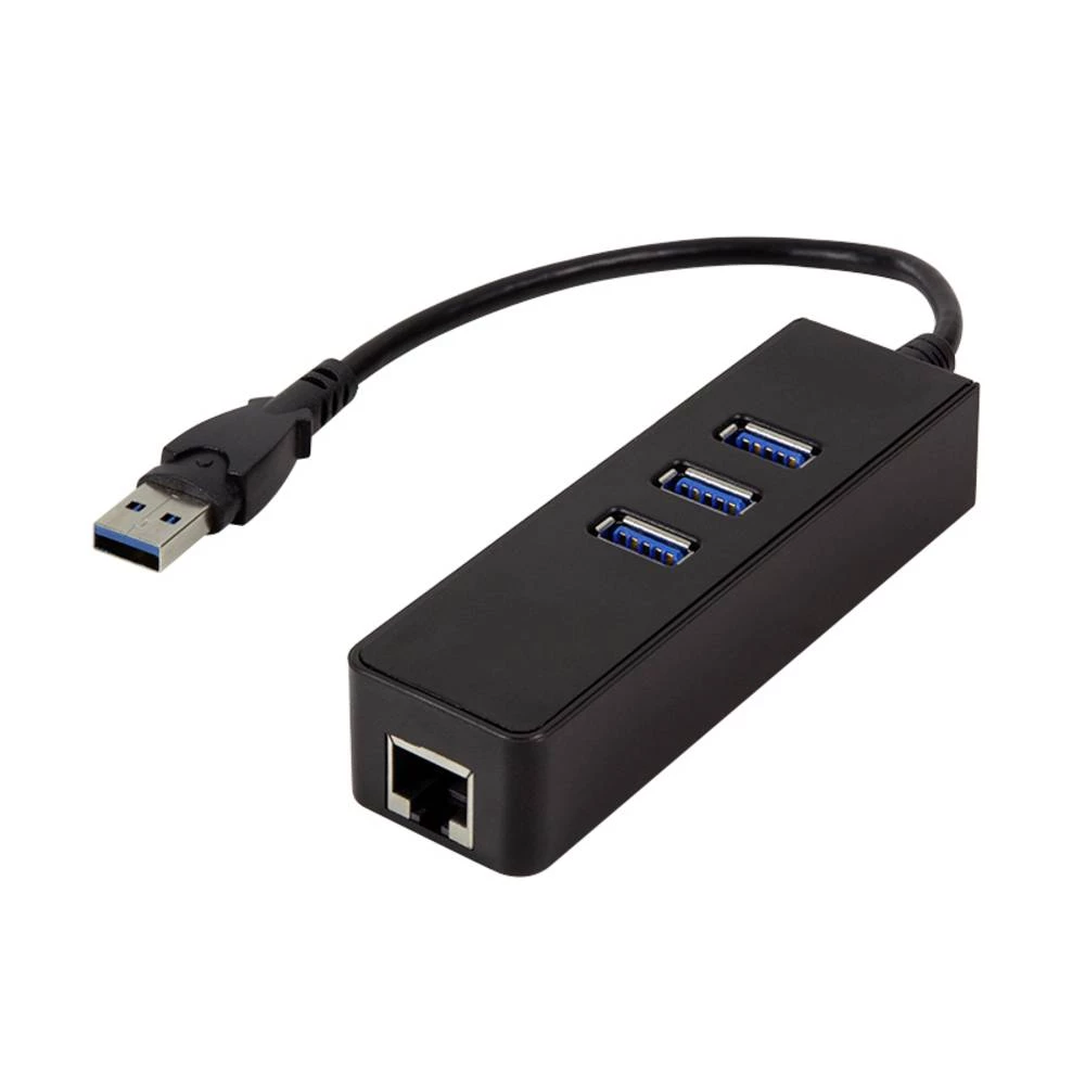 LogiLink UA0173A priključna stanica za prijenosna računala i replikator portova USB 3.2 Gen 1 (3.1 Gen 1) Type-A Black LogiLink UA0173A USB 3.1 gen. 1 hub crna slika