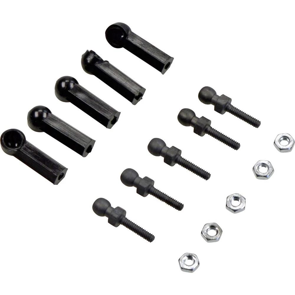 Carson Modellsport 500907588 Set M3 kuglastih glava/posuđa, čelik 5 ST slika