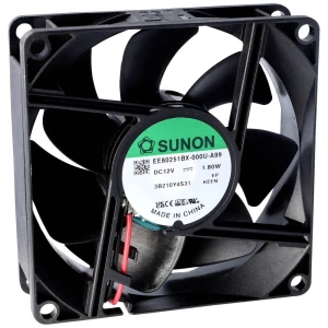 Sunon MF80251V1-1000U-G99 aksijalni ventilator 12 V/DC 69.64 m³/h (D x Š x V) 20 x 80 x 80 mm slika