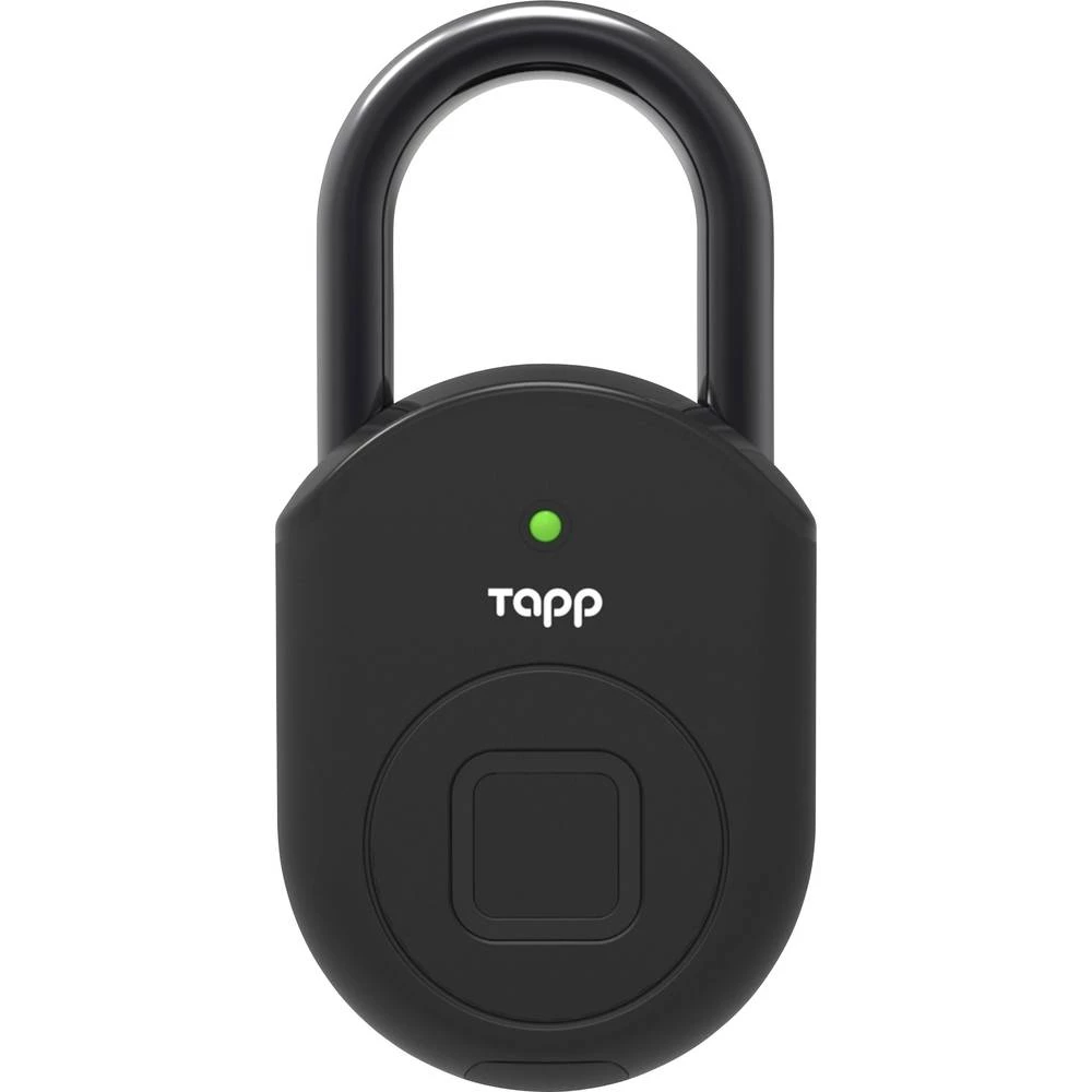 Lokot 55 mm Bluetooth Tapplock Tapplock Lite - ash black Pepelasto crna Zaključavanje otiskom prsta, Bluetooth lokot slika