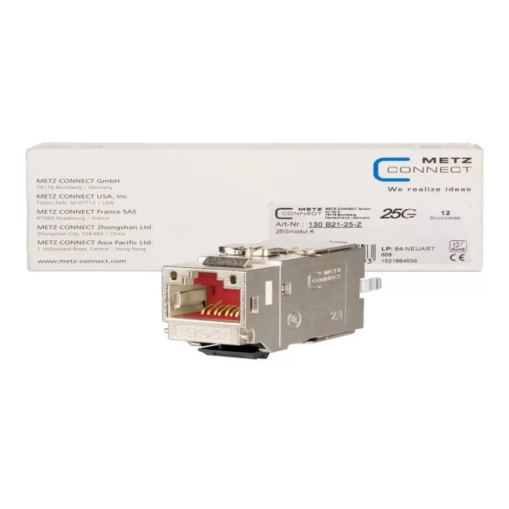RJ45 ugradni modul E-Dat, Keystone Metz Connect 130B21-25-Z slika