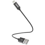 Hama USB kabel za punjenje USB 2.0 Apple Lightning utikač, USB-A utikač 0.20 m crna 00201578