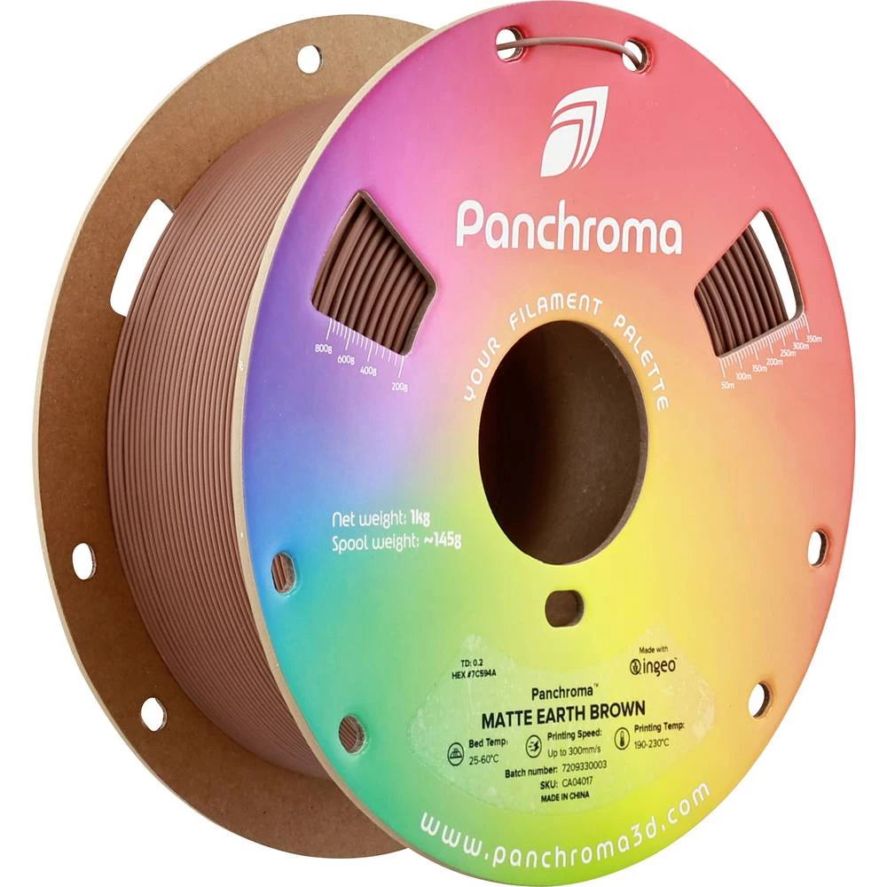 Polymaker CA04017 Panchroma™ Matte 3D pisač filament PLA mat, manji sadržaj plastike 1.75 mm 1000 g zemljano smeđa boja, slika