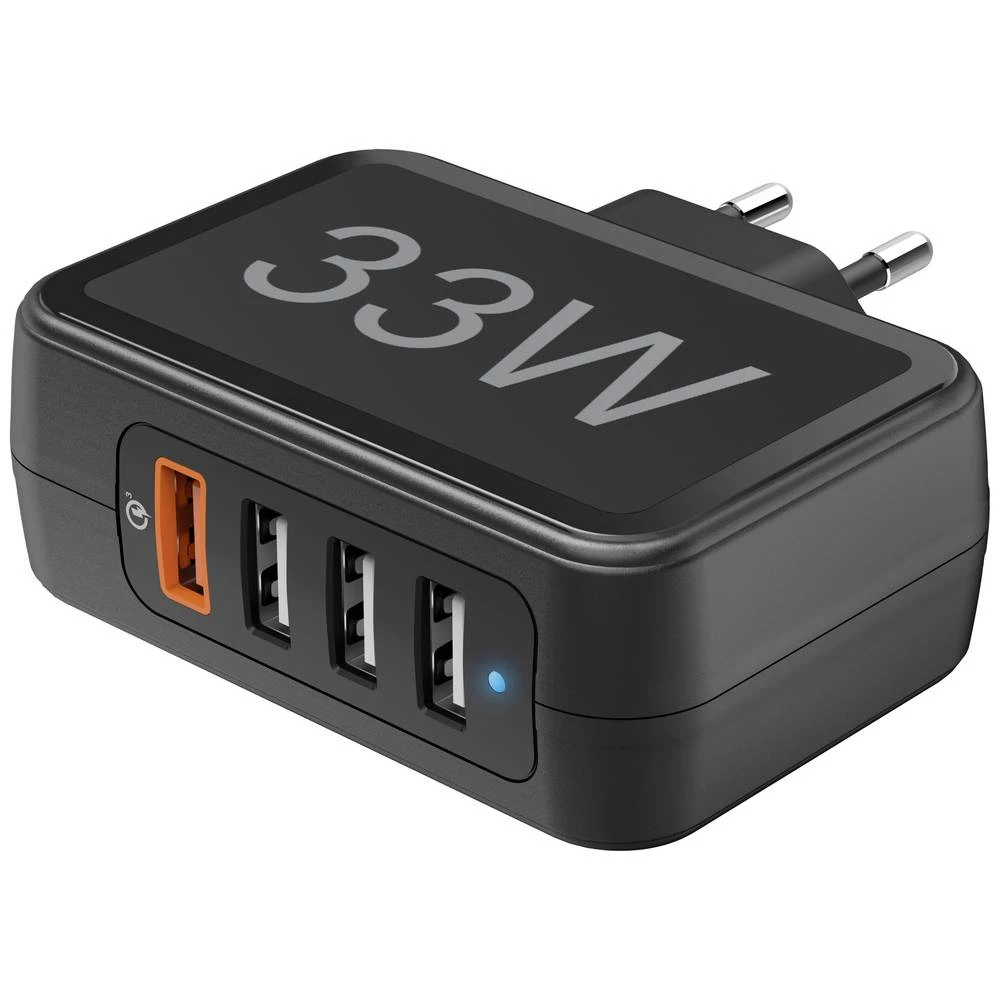 Hama  210537 USB punjač unutrašnje područje, utičnica Izlazna struja maks. 3000 mA 4 x USB 3.0, USB-A slika