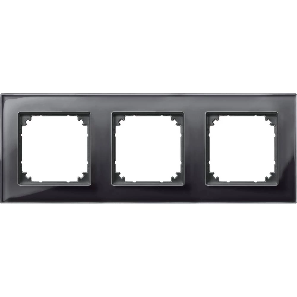 Merten 3-struki Okvir Sustav M, M-Plan Crna 489303 slika