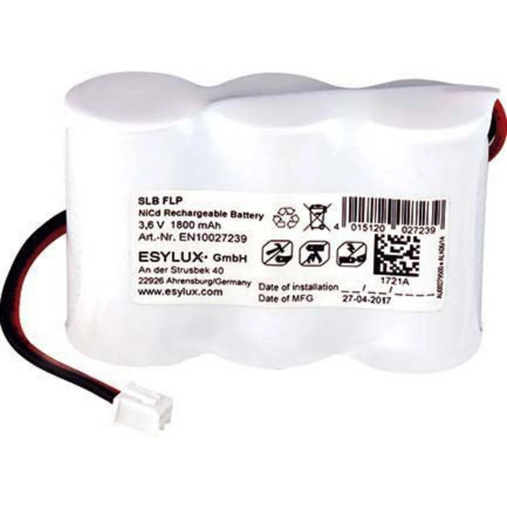 ESYLUX SLBFLPBA.NiCd1800mAh aku-pack x    3.60 V 1800 mAh slika