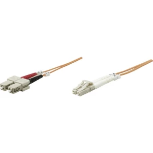 Staklena vlakna Svjetlovodi Priključni kabel [1x Muški konektor LC - 1x Muški konektor SC] 62,5/125 µ Multimode OM1 1 m In slika