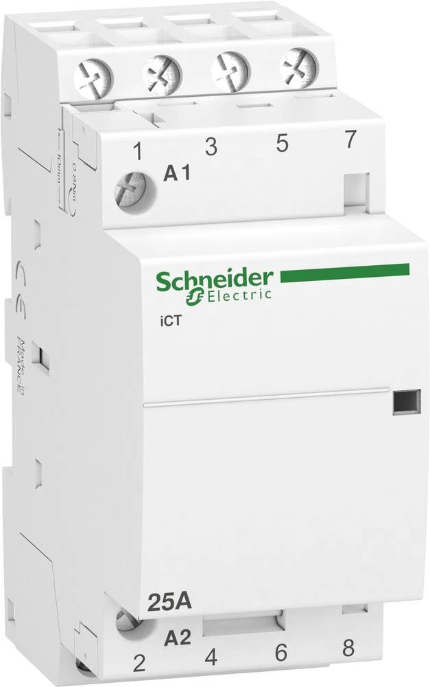 Schneider Electric A9C20834 Instalacijski kontaktor 1 ST 4 zatvarač 1.6 W 400 V/AC 25 A slika