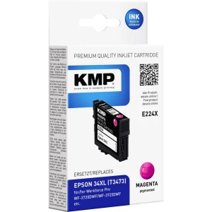 KMP patrona tinte zamijena Epson T347334XL kompatibilan single purpurno crven E224X 1637,4006 slika